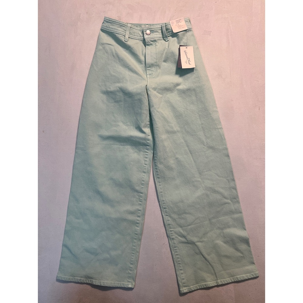 Universal Thread Light Sage High-Rise Sailor Wide Leg Pants Size 4 NWT